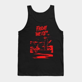 Friday on Red Tank Top